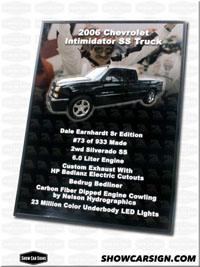 2006 Chevy Silverado Car Show Board