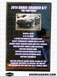 2014 Dodge Charger Car Show Board