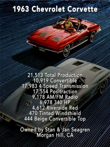 62 Chevy Corvette Car Show Board
