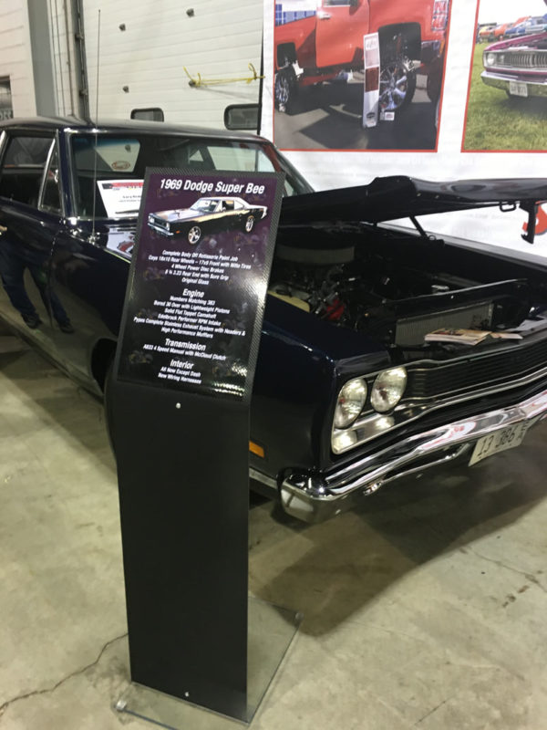 1969 Super Bee Car Show Display Stand