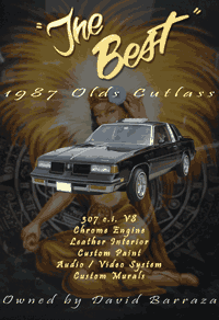 Olds Cutlas Show Car Sign