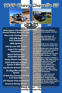 1969 Chevelle SS Car Show Sign
