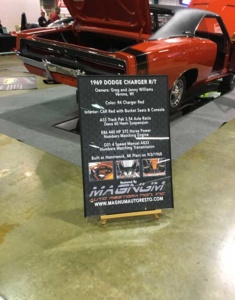 Charger Car Show Board