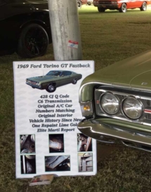 Torino GT Car Show Board