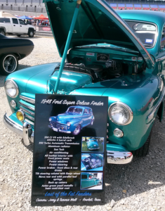 Ford Tudor Car Show Board