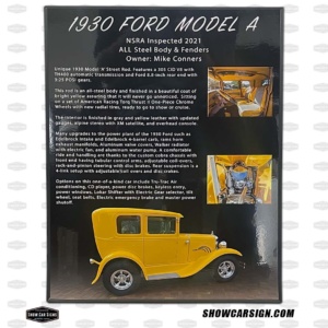 Ford Model A Car Show Board